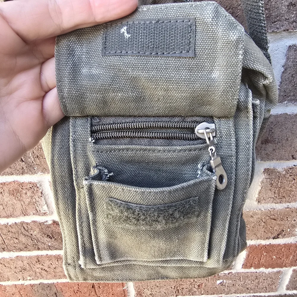Olive Green Crossbody Bag Utility Crossbody